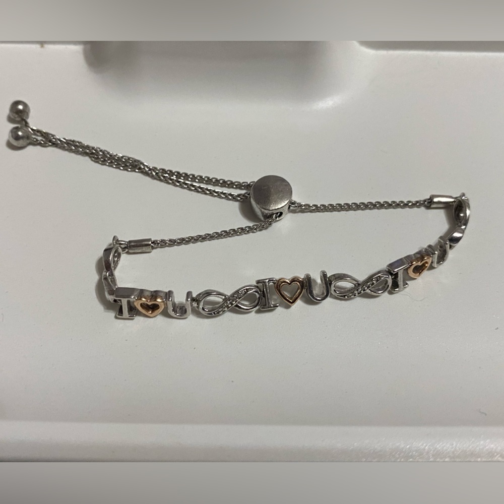I ❤️ U Sterling Silver Bracelet